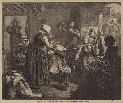 Una Barbería en Bretaña de Abraham Solomon